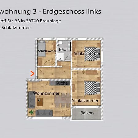 Auszeit-Im-Harz Haus 3 Wohnung 3 Braunlage Luaran gambar